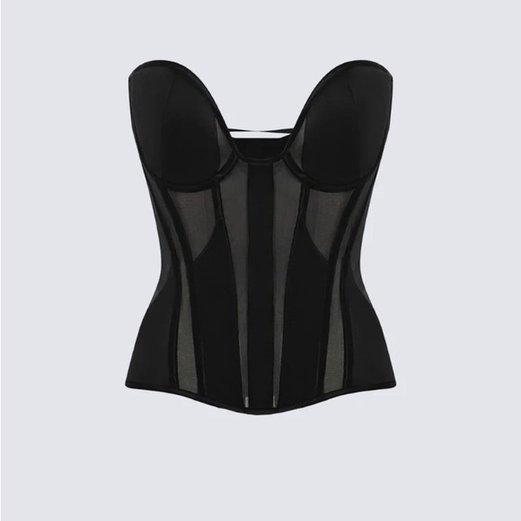 Perfect Corset Satin Bustier in Deep Purple - Picture 2 of 6